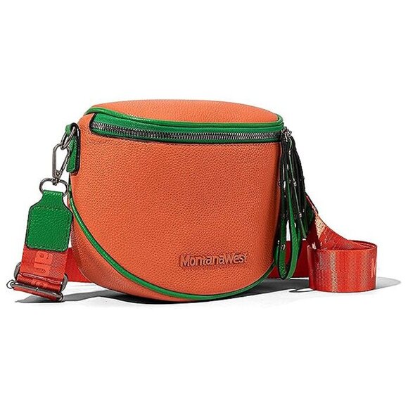 Crossbody Bags Bum Bag for Women Small-orange+green